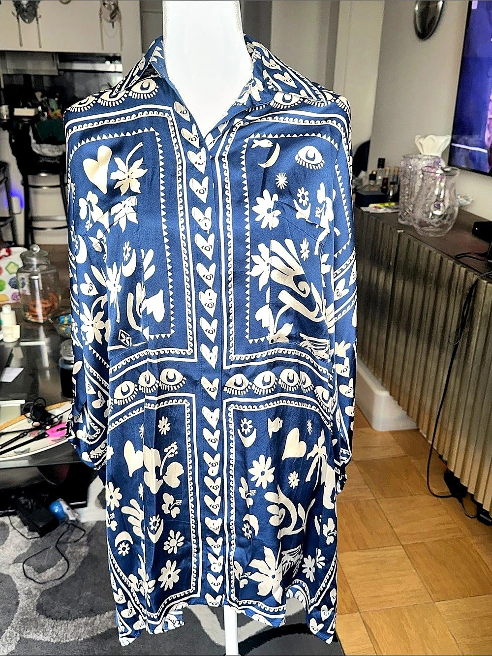 Corey Lynn  Calter Oversized Mini Shirt Dress
